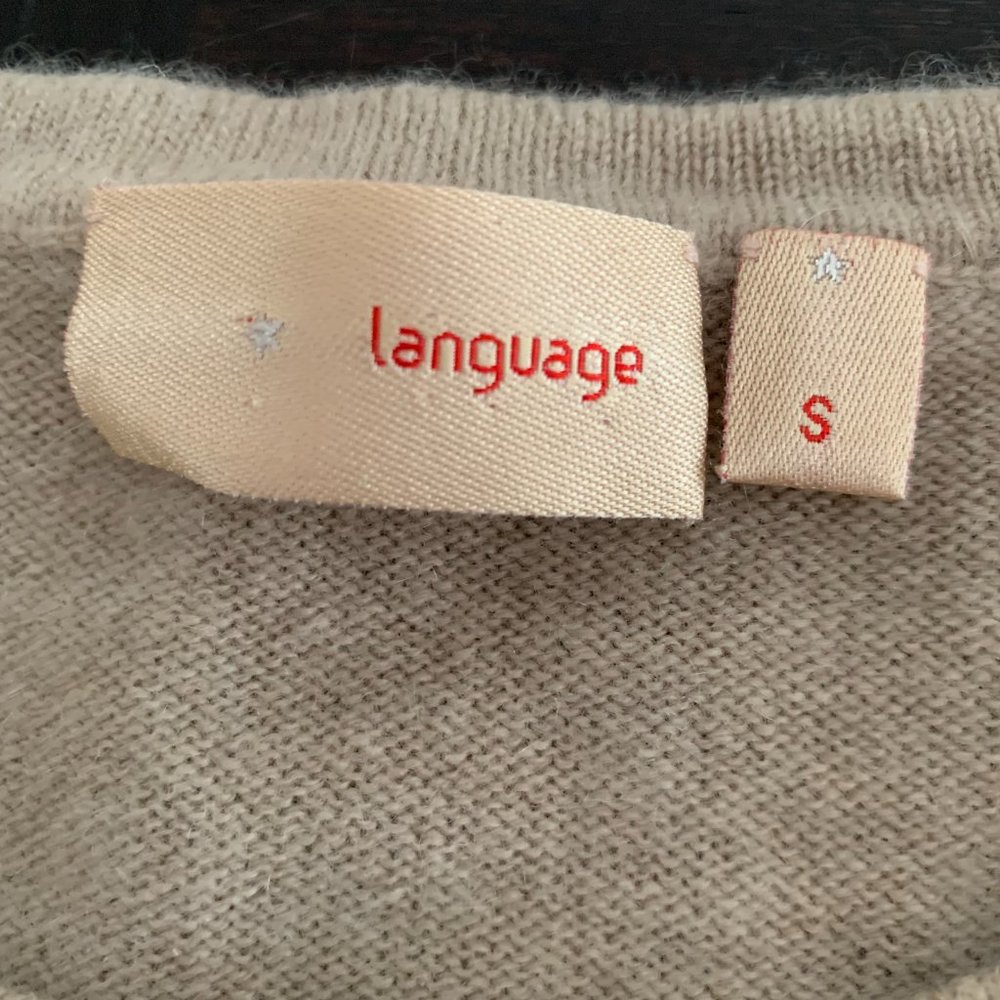 Language 100% Cashmere Long Sleeved Shirt - Picture 3 of 4